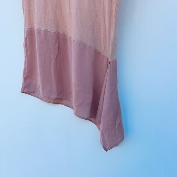 AllSaints Lauryn Miro LS Tee Pink Delicate Blouse Small Elevated Work Shirt - Picture 6 of 7